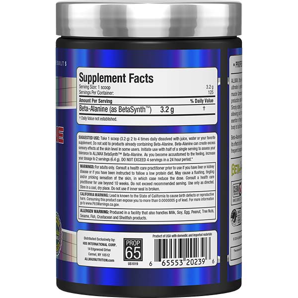 BETA-ALANINE PRE & POST WORKOUT
