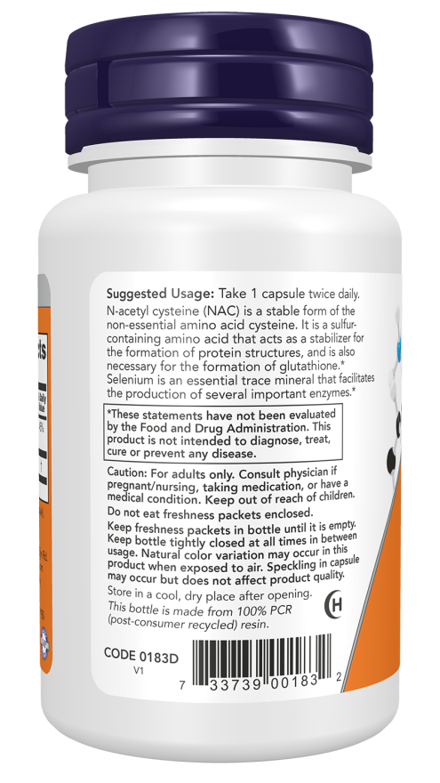 NOW NAC 600 mg Capsules