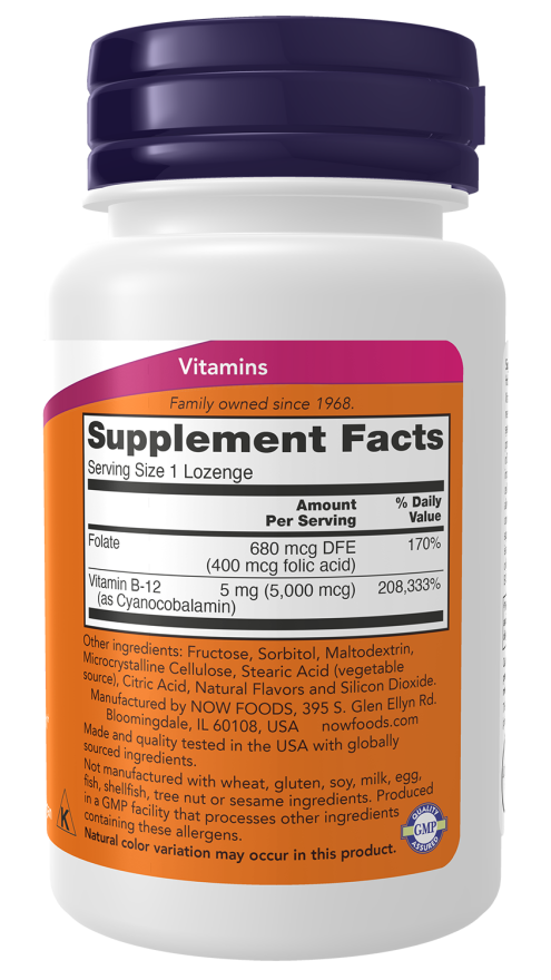 NOW B-12 5000mcg.