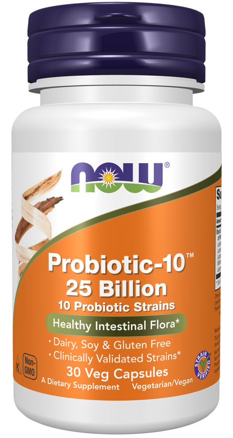 NOW Probiotic-10™ 25 Billion.