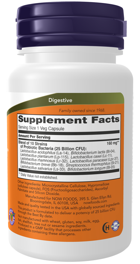 NOW Probiotic-10™ 25 Billion.