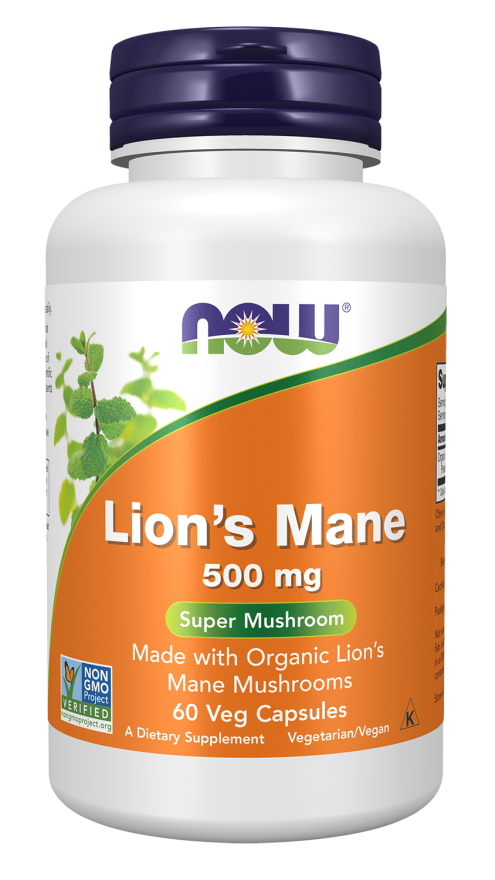 NOW Lion's Mane 500 mg Veg Capsules