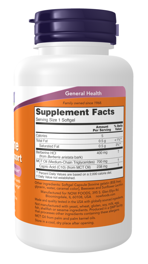 NOW Berberine Glucose Support 90 Softgels