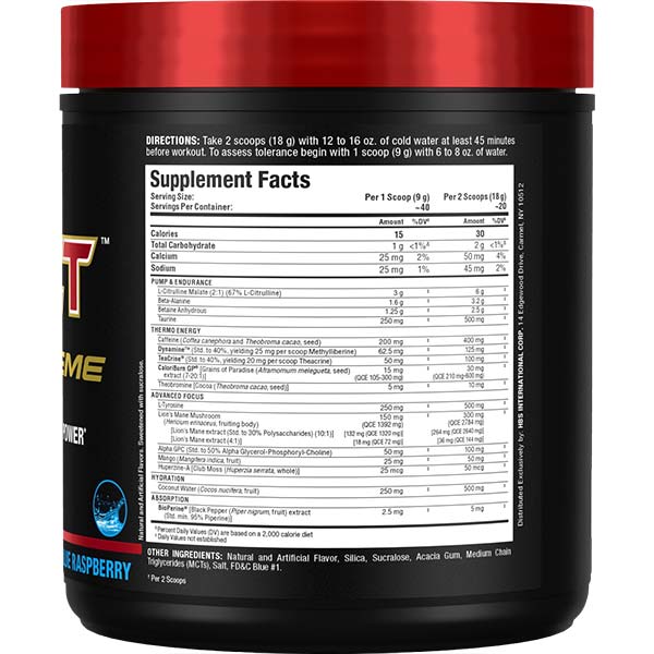 IMPACT IGNITER XTREME: HIGH STIM PRE WORKOUT